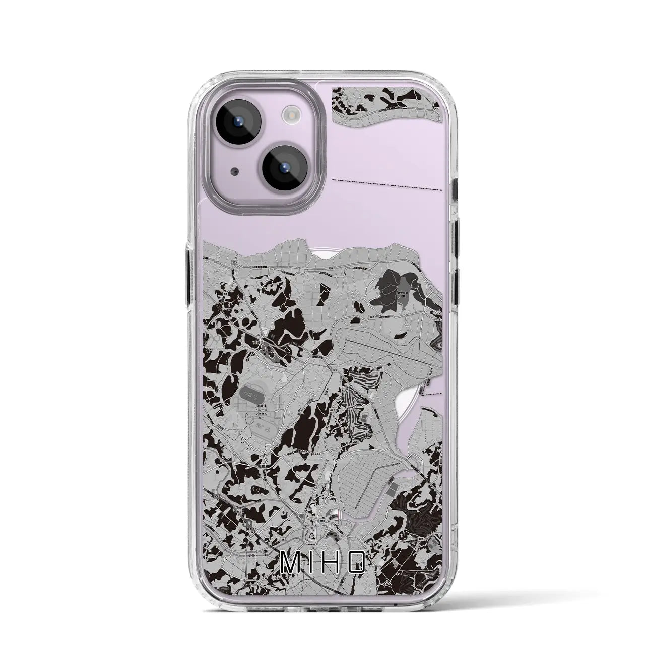 【美浦（茨城県）】地図柄iPhoneケース（MagSafeタイプ）