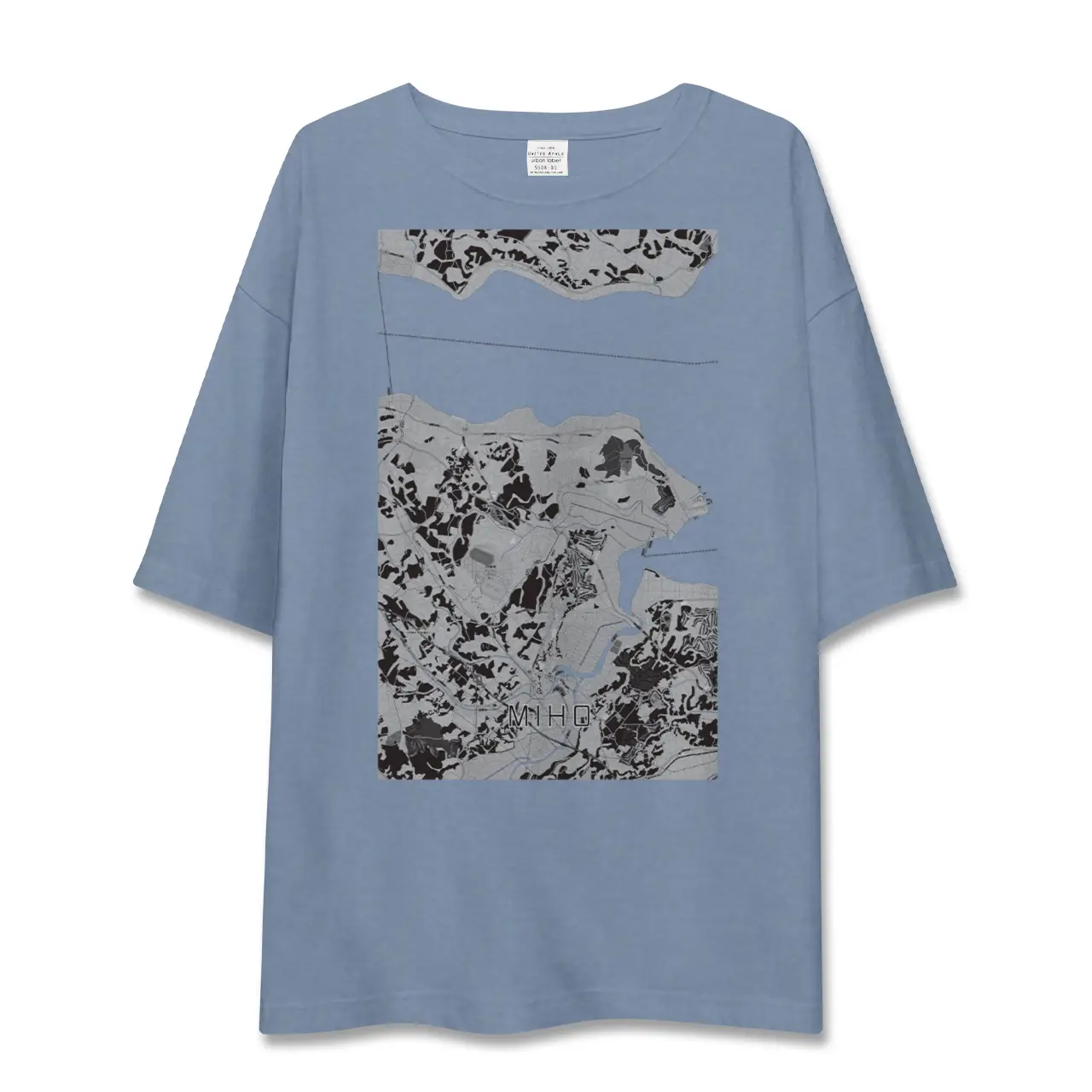 【美浦（茨城県）】地図柄ビッグシルエットTシャツ