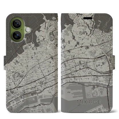 【御影（兵庫県）】地図柄iPhoneケース（手帳タイプ）