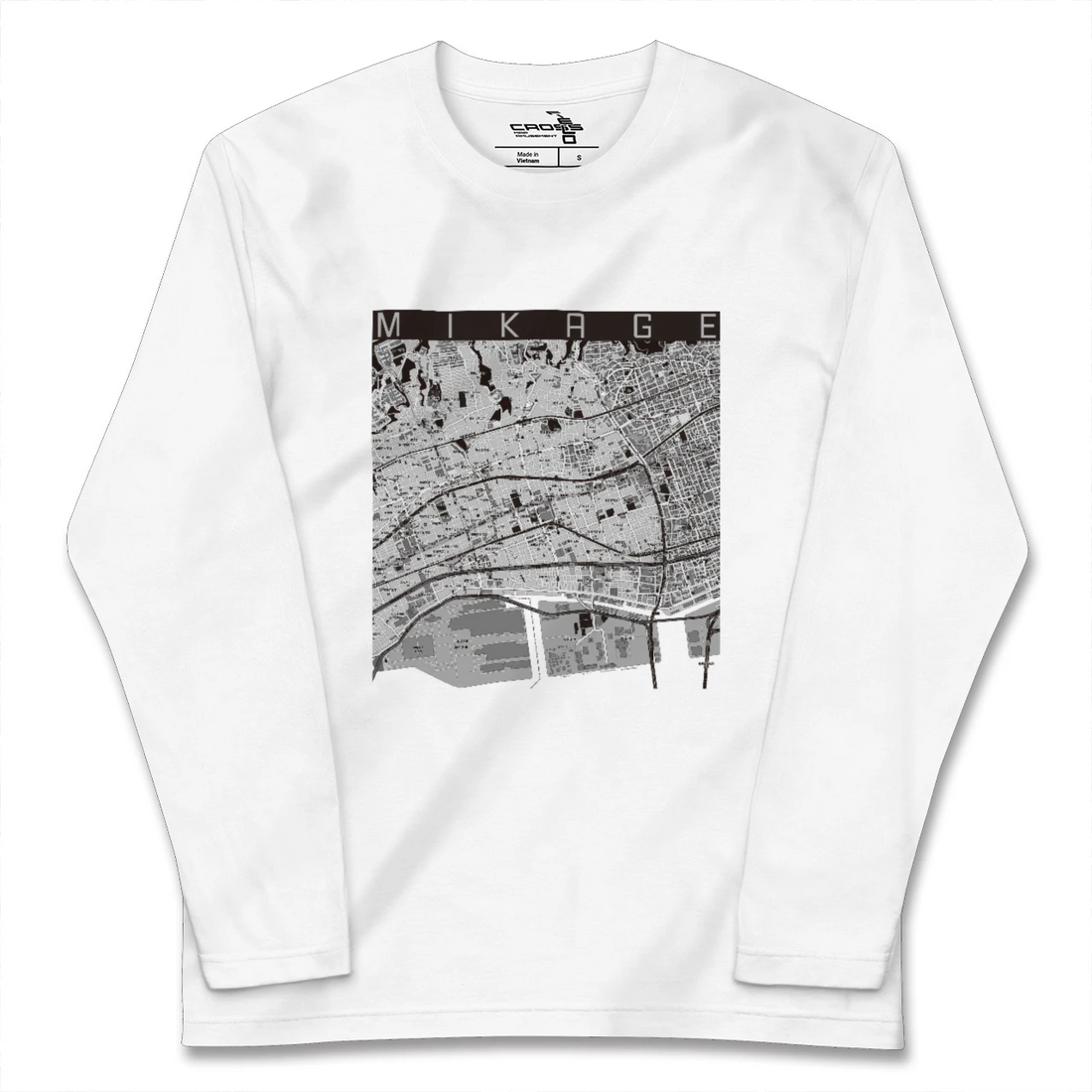 【御影(兵庫県)】地図柄ロングスリーブTシャツ