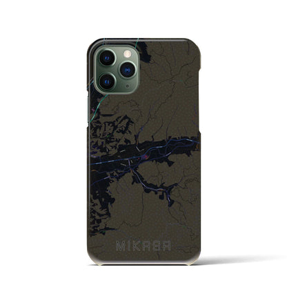 【三笠（北海道）】地図柄iPhoneケース（バックカバータイプ）