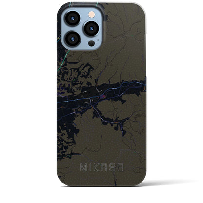 【三笠（北海道）】地図柄iPhoneケース（バックカバータイプ）