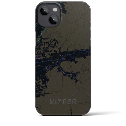 【三笠（北海道）】地図柄iPhoneケース（バックカバータイプ）