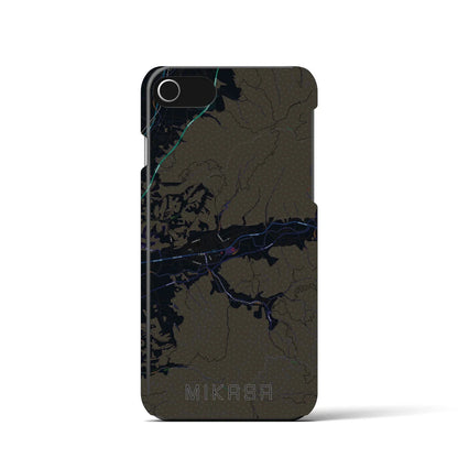 【三笠（北海道）】地図柄iPhoneケース（バックカバータイプ）