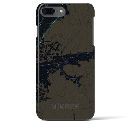 【三笠（北海道）】地図柄iPhoneケース（バックカバータイプ）