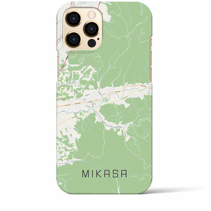 【三笠（北海道）】地図柄iPhoneケース（バックカバータイプ）