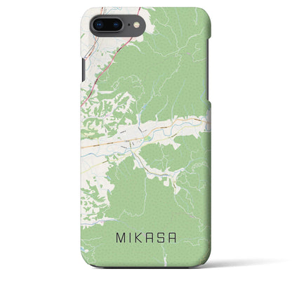 【三笠（北海道）】地図柄iPhoneケース（バックカバータイプ）