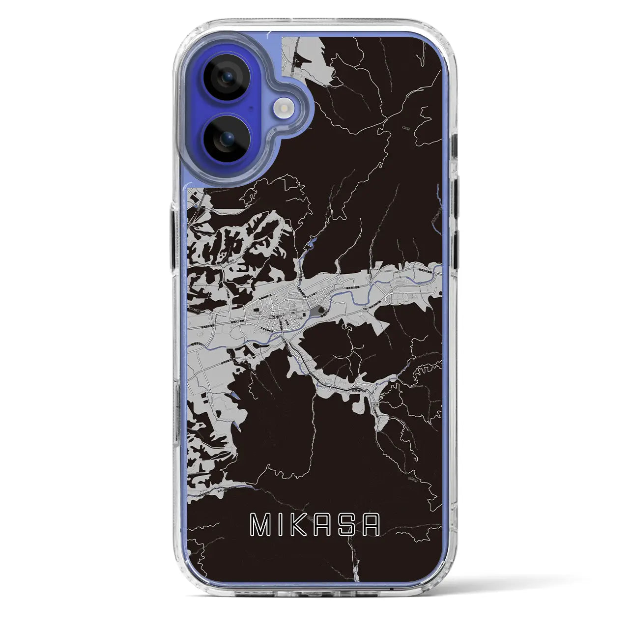 【三笠（北海道）】地図柄iPhoneケース（MagSafeタイプ）