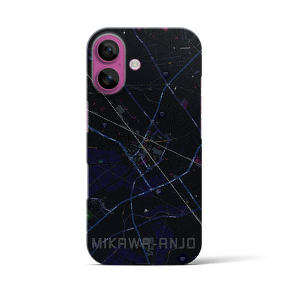 【三河安城（愛知県）】地図柄iPhoneケース（バックカバータイプ）