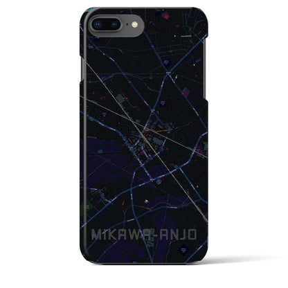 【三河安城（愛知県）】地図柄iPhoneケース（バックカバータイプ）