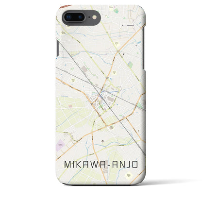 【三河安城（愛知県）】地図柄iPhoneケース（バックカバータイプ）