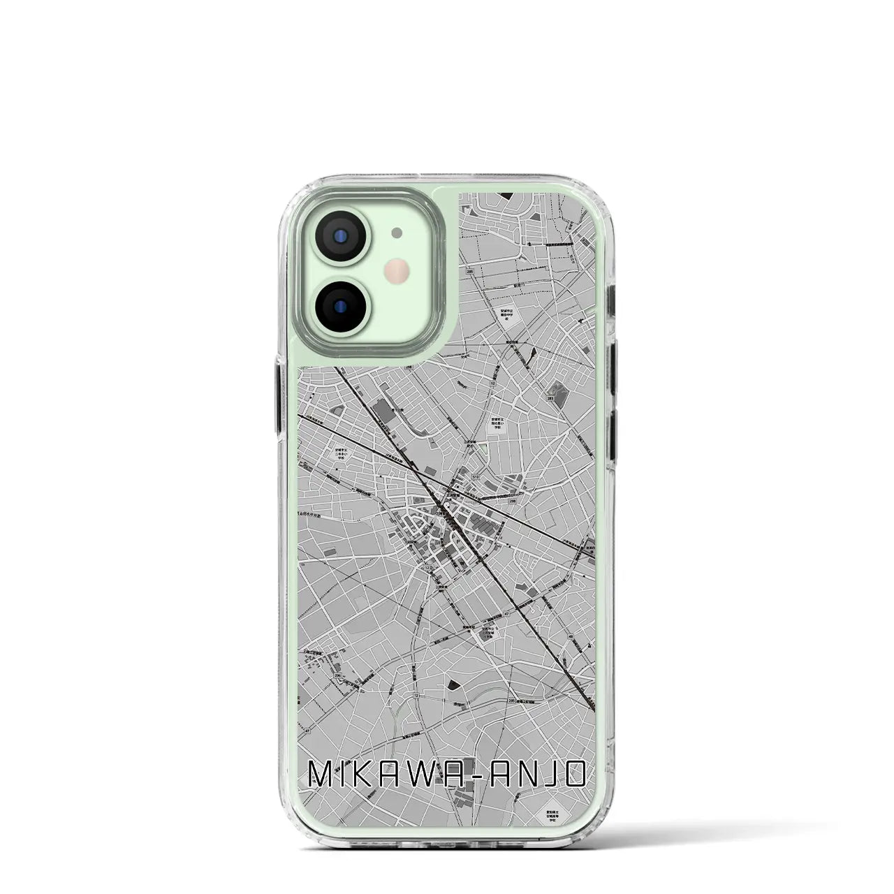 【三河安城（愛知県）】地図柄iPhoneケース（MagSafeタイプ）