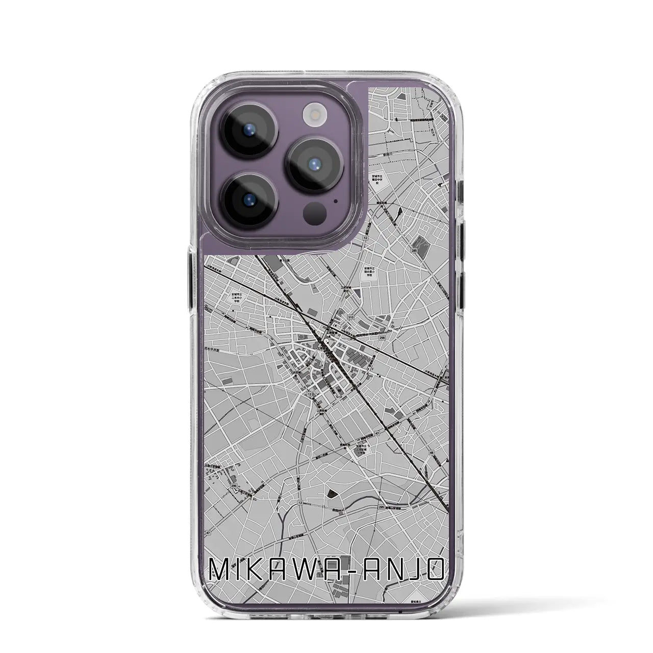 【三河安城（愛知県）】地図柄iPhoneケース（MagSafeタイプ）