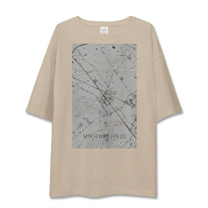 【三河安城（愛知県）】地図柄ビッグシルエットTシャツ
