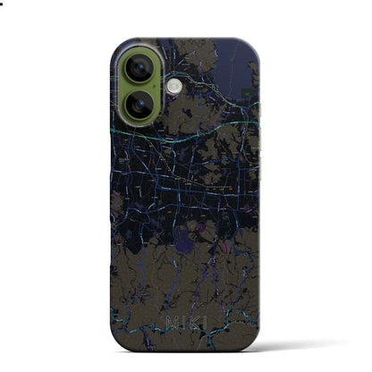 【三木（香川県）】地図柄iPhoneケース（バックカバータイプ）