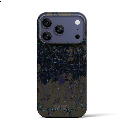 【三木（香川県）】地図柄iPhoneケース（バックカバータイプ）