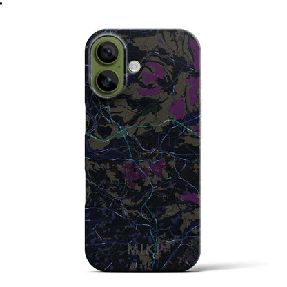 【三木（兵庫県）】地図柄iPhoneケース（バックカバータイプ）