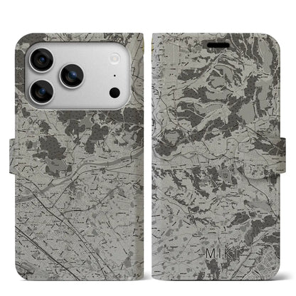 【三木（兵庫県）】地図柄iPhoneケース（手帳タイプ）