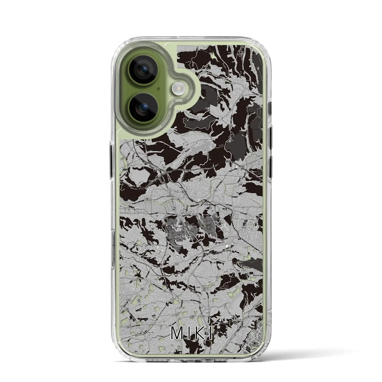 【三木（兵庫県）】地図柄iPhoneケース（MagSafeタイプ）