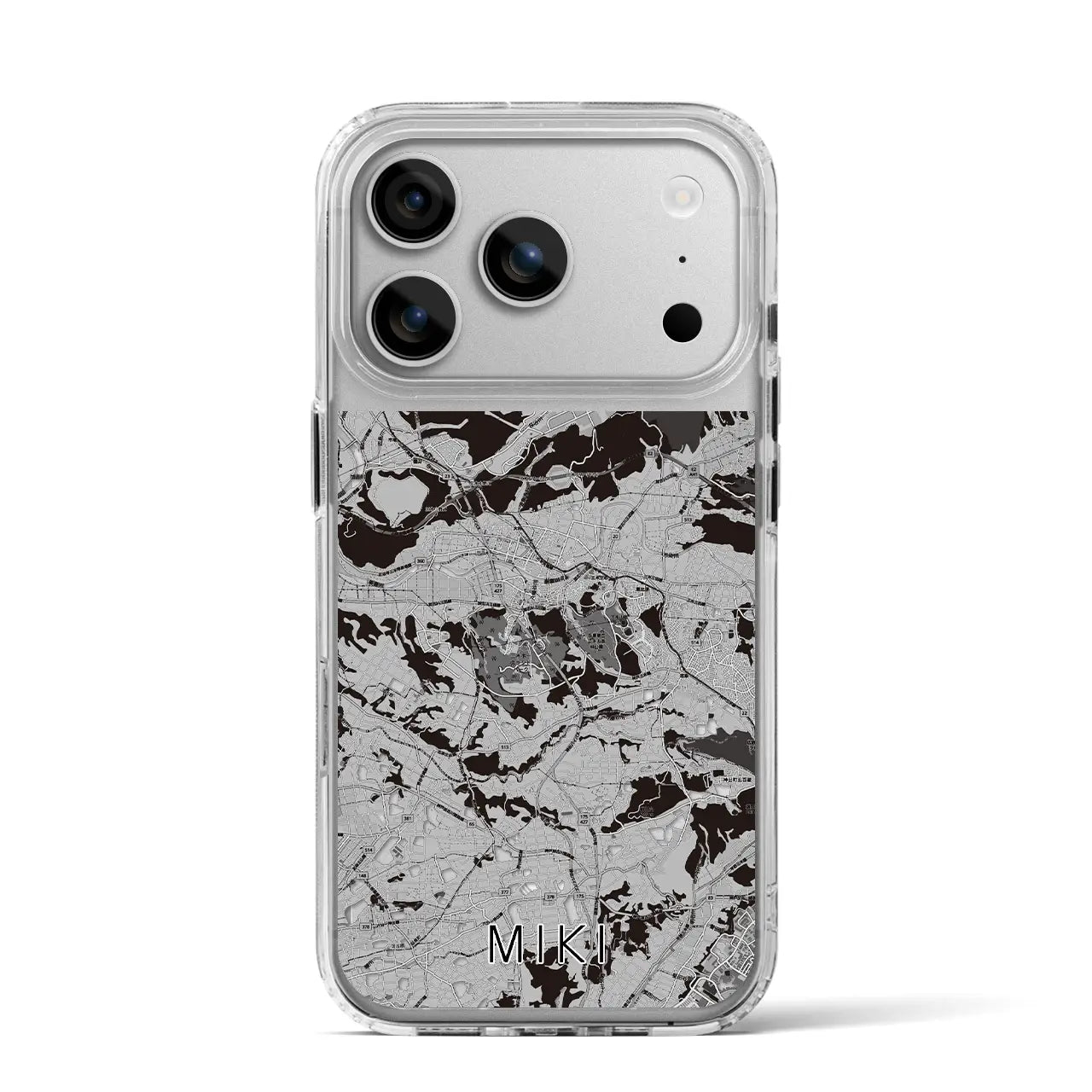 【三木（兵庫県）】地図柄iPhoneケース（MagSafeタイプ）