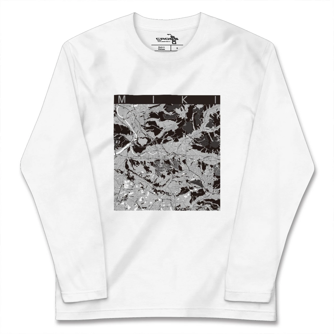 【三木(兵庫県)】地図柄ロングスリーブTシャツ