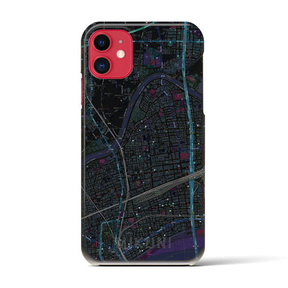 【三国（大阪府）】地図柄iPhoneケース（バックカバータイプ）