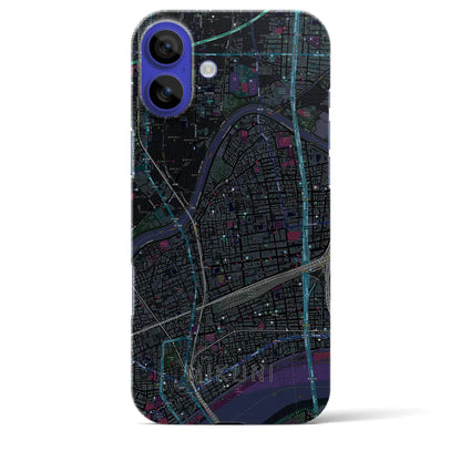 【三国（大阪府）】地図柄iPhoneケース（バックカバータイプ）