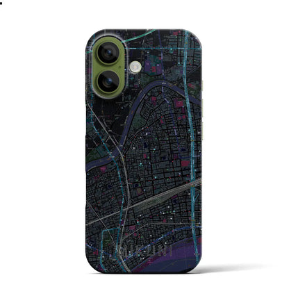 【三国（大阪府）】地図柄iPhoneケース（バックカバータイプ）