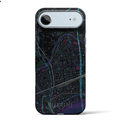 【三国（大阪府）】地図柄iPhoneケース（バックカバータイプ）