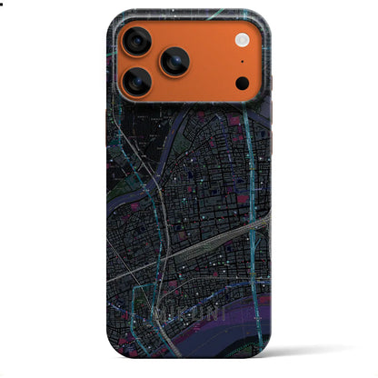 【三国（大阪府）】地図柄iPhoneケース（バックカバータイプ）