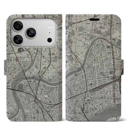 【三国（大阪府）】地図柄iPhoneケース（手帳タイプ）