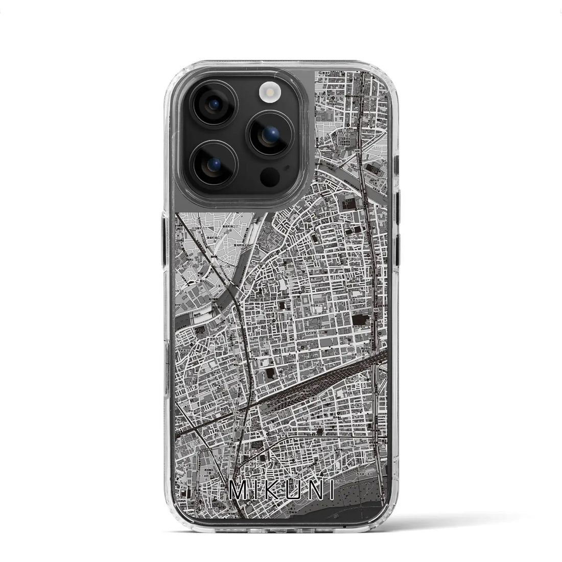 【三国（大阪府）】地図柄iPhoneケース（MagSafeタイプ）