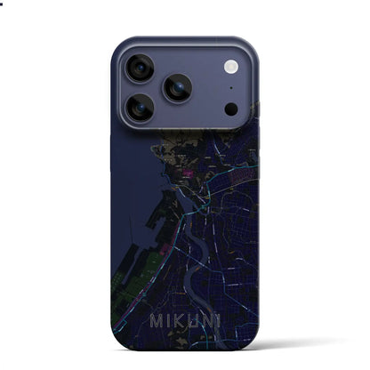 【三国（福井県）】地図柄iPhoneケース（バックカバータイプ）