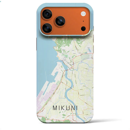 【三国（福井県）】地図柄iPhoneケース（バックカバータイプ）