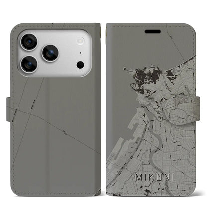 【三国（福井県）】地図柄iPhoneケース（手帳タイプ）