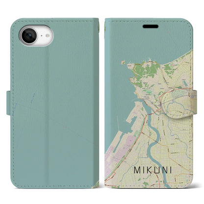 【三国（福井県）】地図柄iPhoneケース（手帳タイプ）