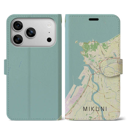 【三国（福井県）】地図柄iPhoneケース（手帳タイプ）