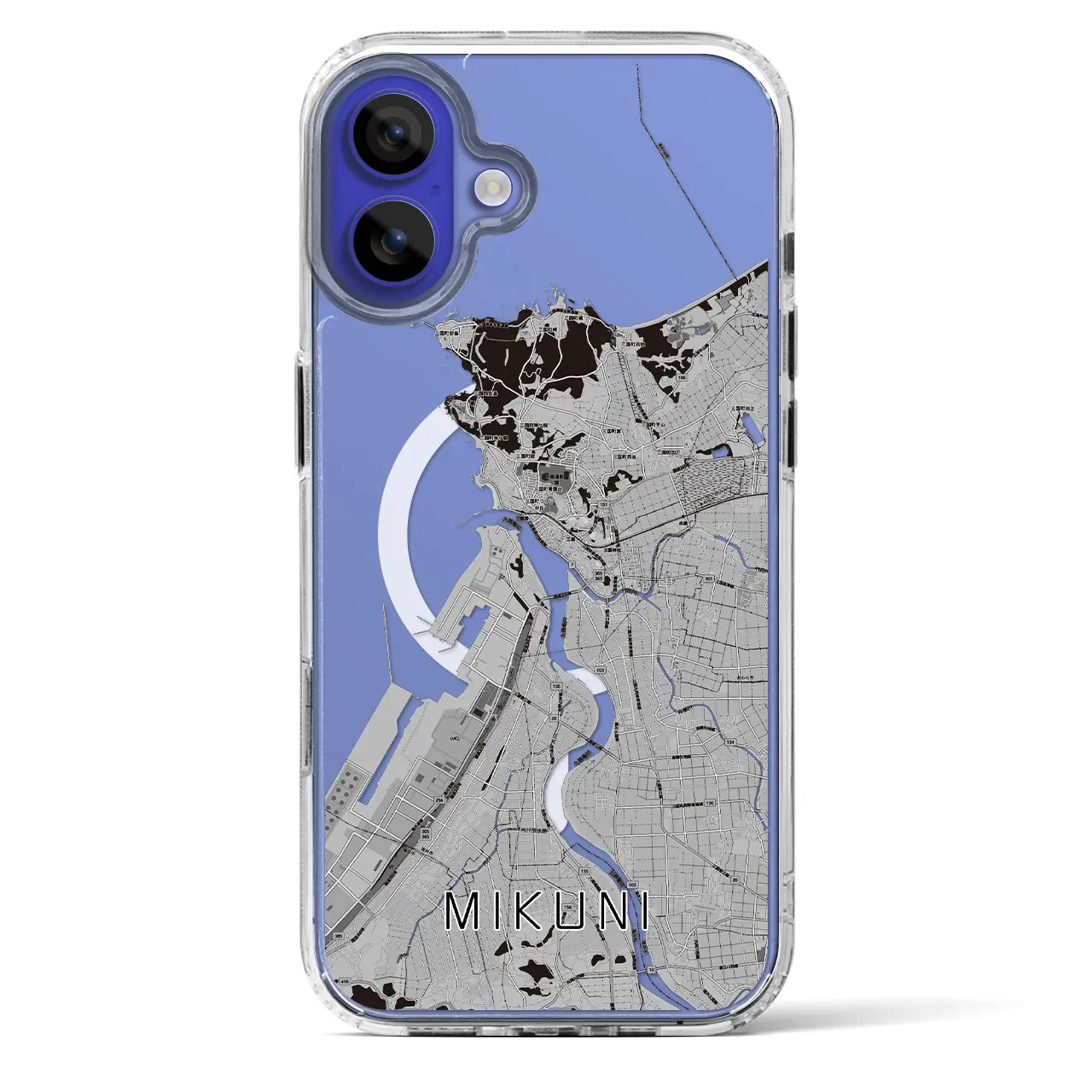 【三国（福井県）】地図柄iPhoneケース（MagSafeタイプ）