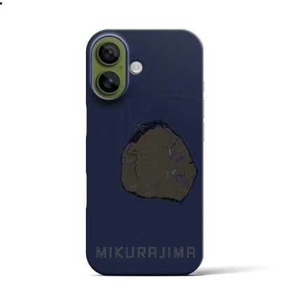 【御蔵島（東京都）】地図柄iPhoneケース（バックカバータイプ）