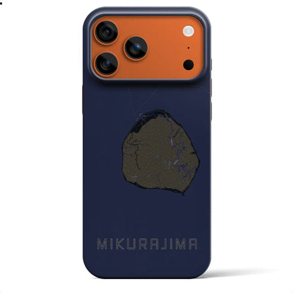 【御蔵島（東京都）】地図柄iPhoneケース（バックカバータイプ）