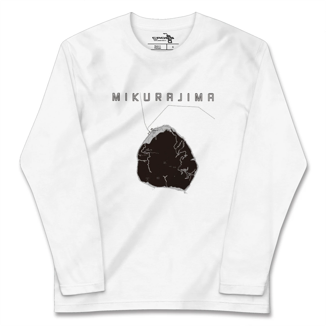 【御蔵島(東京都)】地図柄ロングスリーブTシャツ