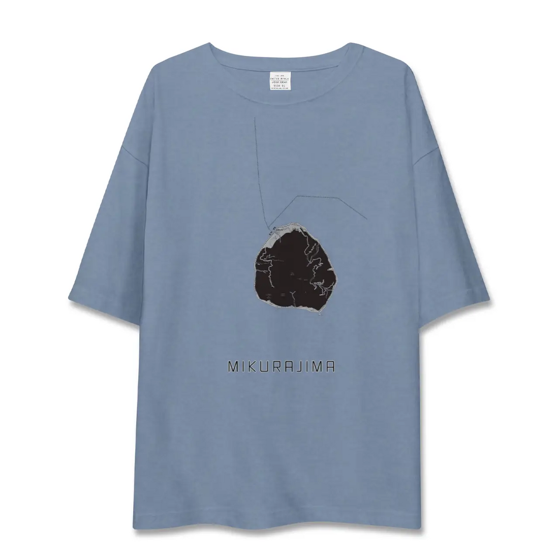 【御蔵島（東京都）】地図柄ビッグシルエットTシャツ