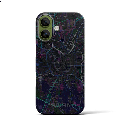 【ミラノ（イタリア）】地図柄iPhoneケース（バックカバータイプ）