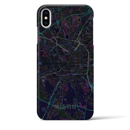 【ミラノ（イタリア）】地図柄iPhoneケース（バックカバータイプ）