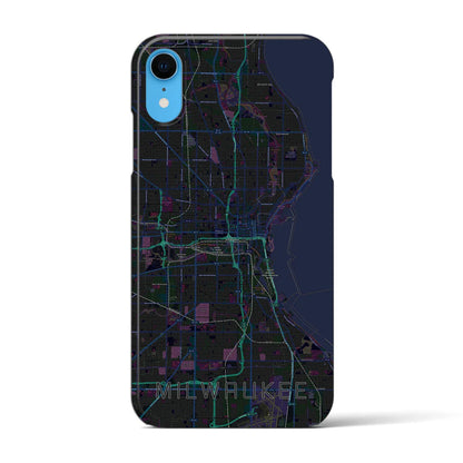 【ミルウォーキー（アメリカ）】地図柄iPhoneケース（バックカバータイプ）