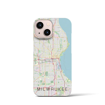 【ミルウォーキー（アメリカ）】地図柄iPhoneケース（バックカバータイプ）