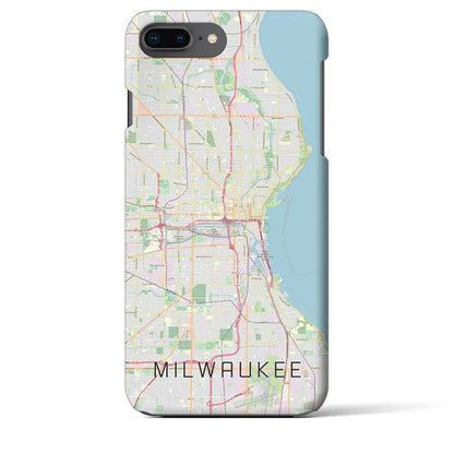 【ミルウォーキー（アメリカ）】地図柄iPhoneケース（バックカバータイプ）