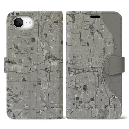 【ミルウォーキー（アメリカ）】地図柄iPhoneケース（手帳タイプ）
