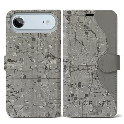 【ミルウォーキー（アメリカ）】地図柄iPhoneケース（手帳タイプ）