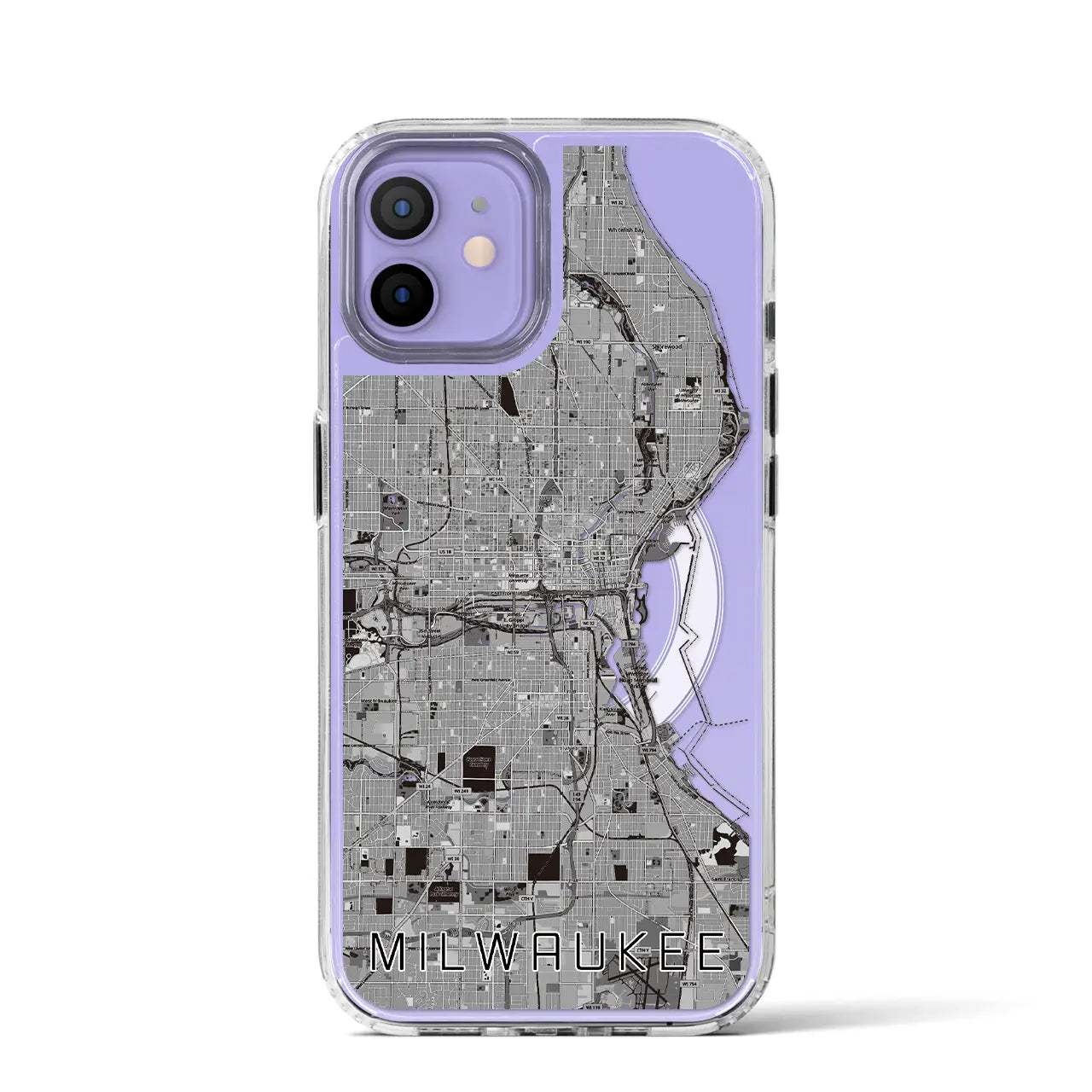 【ミルウォーキー（アメリカ）】地図柄iPhoneケース（MagSafeタイプ）
